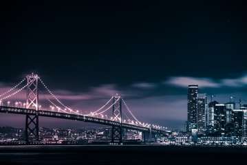 Fototapeta na wymiar San Francisco Oakland Bridge