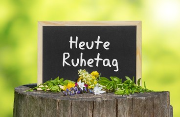 Heute Ruhetag
