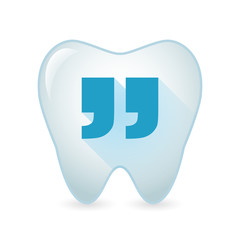 Tooth icon with quotes