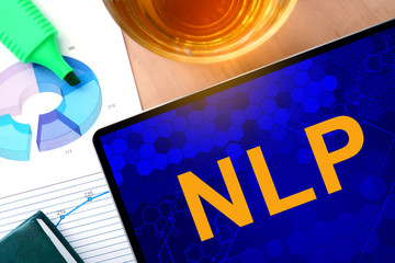 Words NLP  on the tablet and charts. 