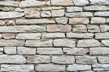 Old stone wall texture Background of stone wall