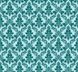 Vintage damask seamless background. Floral motif pattern.