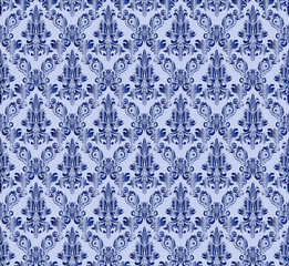 Vintage damask seamless background. Floral motif pattern.