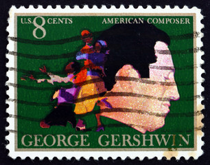 Postage stamp USA 1973 George Gershwin, Composer and Pianist