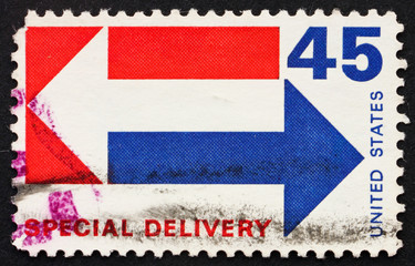 Postage stamp USA 1954 Special delivery