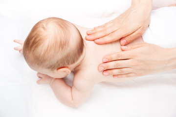 Infant back massage