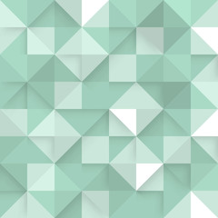 Abstract square green background. Vector Illustration