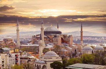 Hagia Sophia im Abendlicht, Istanbul, Türkei © LALSSTOCK