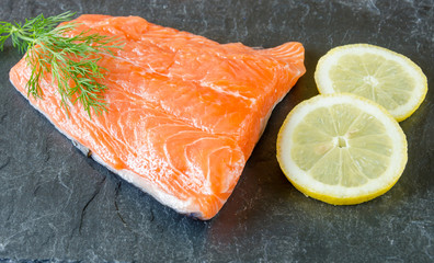 Raw Salmon Fillet