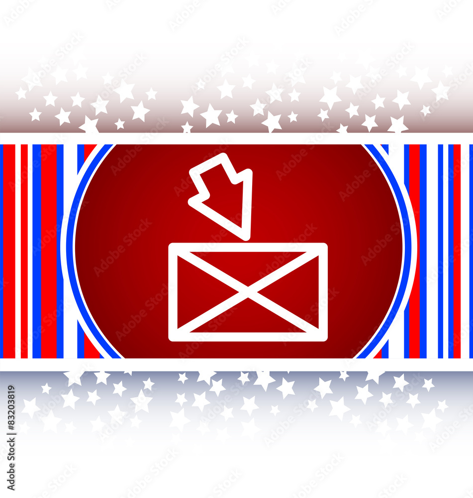 Poster mail envelope icon web button with map isolated on white vector