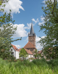 Fototapeta na wymiar Kirche Erlangen-Bruck