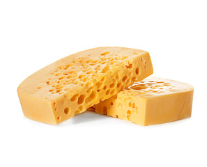 Cheese isolated on a white background