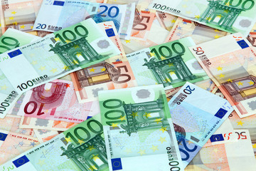 Obraz na płótnie Canvas Euro bank notes
