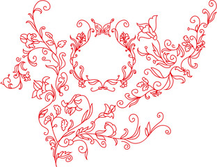 Rococo style ornament