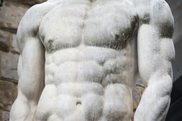 chest of Hercules statue in Florence