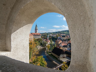 Česk&yacute; Krumlov, ein Stadt in Tschechischen Republik