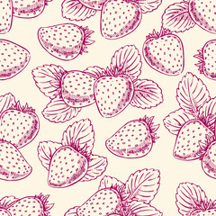 background with purple strawberries