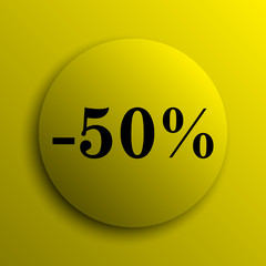 50 percent discount icon