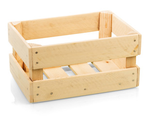 Empty wooden box