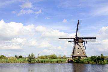 Traditional dutch windmill in the Netherlands