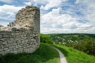 Road across castle