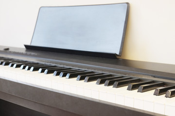 Fototapeta na wymiar Closeup keyboard piano