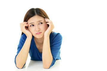 Fototapeta premium 苦悩する女性