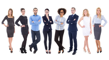 Obraz premium large set of young business people isolated on white