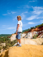 Naklejka premium Colorado provençal de Rustrel, Carrières d'Ocre
