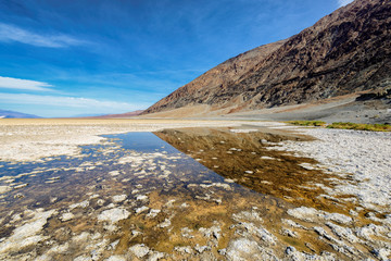 Badwater basin in Death Valley, California