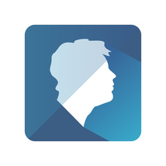 Default flat profile picture icon