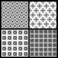 Hand drawn seamless patterns