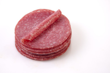 Sliced salami