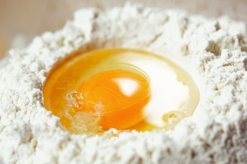 yolk closeup