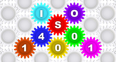 ISO 14001. Inscription on the gears