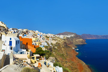 Fototapeta na wymiar Santorini view (Oia), Greece