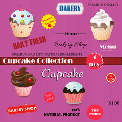 vector set for a menu