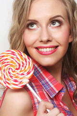  young girl with lolipop