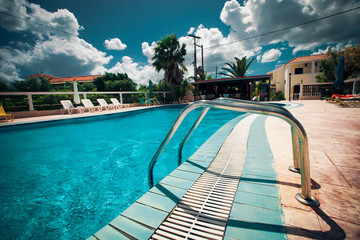Swimming pool with stair 