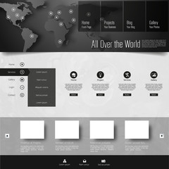 Web design, Website template Vector
