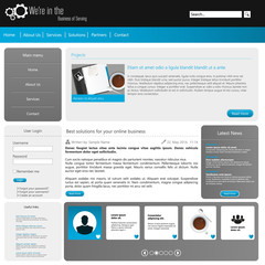 Web design, Website template Vector