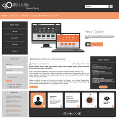 Web design, Website template Vector