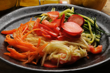 Assorted marinated vegetables