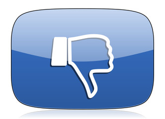 dislike icon thumb down sign