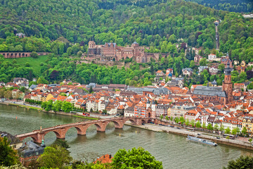 Fototapeta na wymiar Heidelberg old town, Germany
