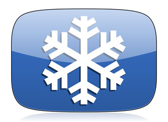 Obraz premium snow icon air conditioning sign