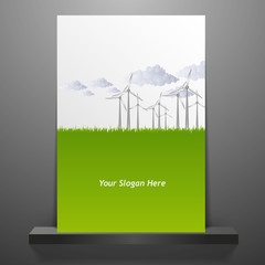 Eco theme flyer template