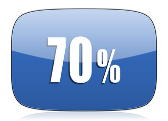 70 percent icon sale sign