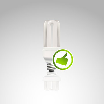Energy Efficient Light Bulb illustration