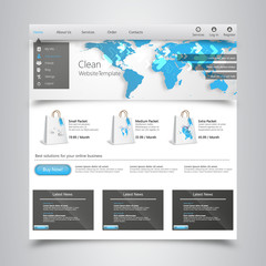 Business, Connection, Network - Website Template 